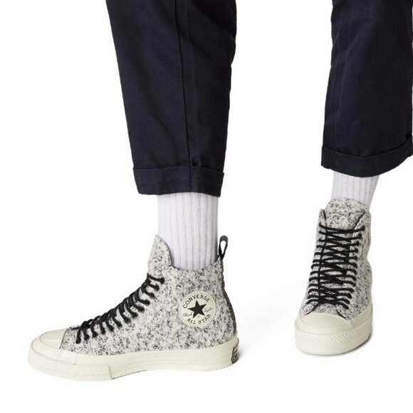 Converse Chuck Taylor 70 Hi tops Boucle Wool Sneakers  Womens 7 Mens 5  New BNWT - Picture 1 of 12
